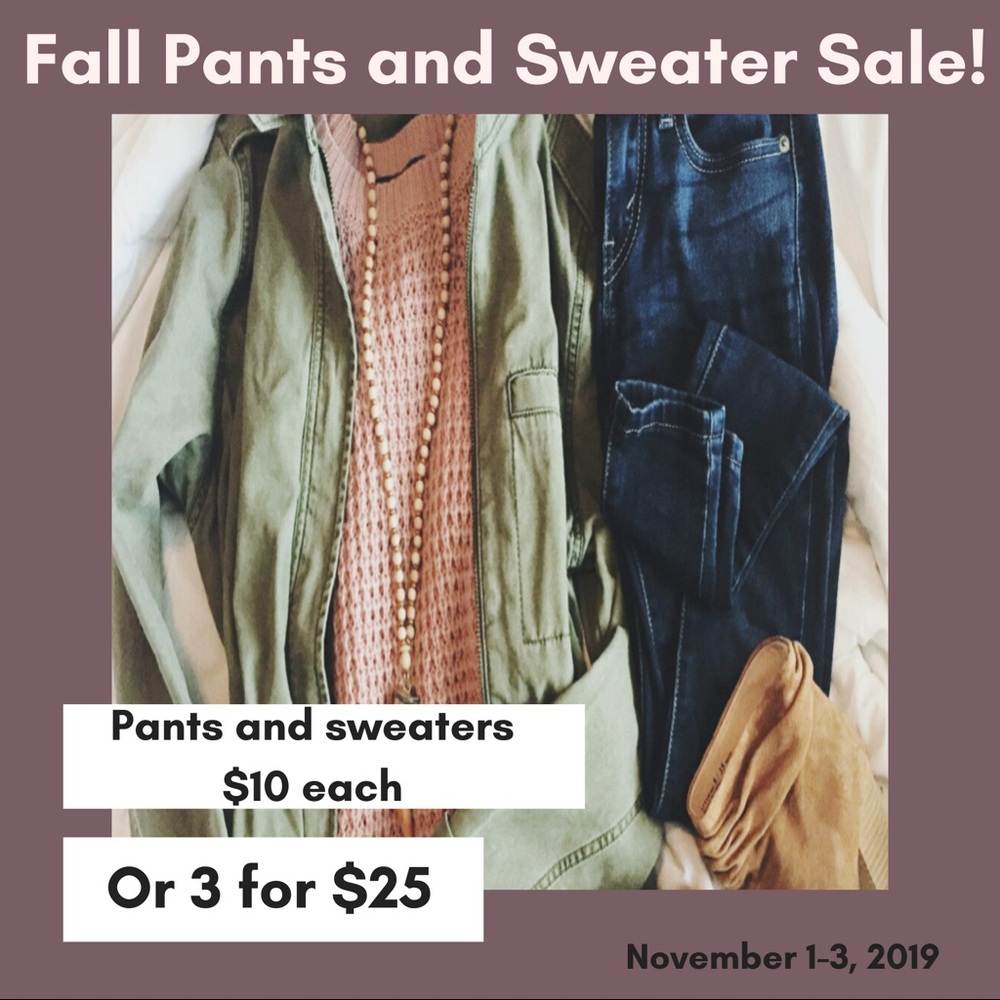 Jeans, Pants and Sweaters Men’s Women’s Kids SALE
